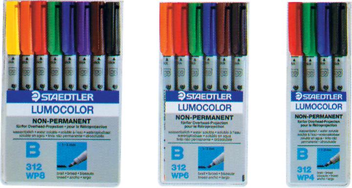 Produktbild Staedtler Lumocolor non-permanent (Mehrfarbig, 2.50 mm, 8 x)