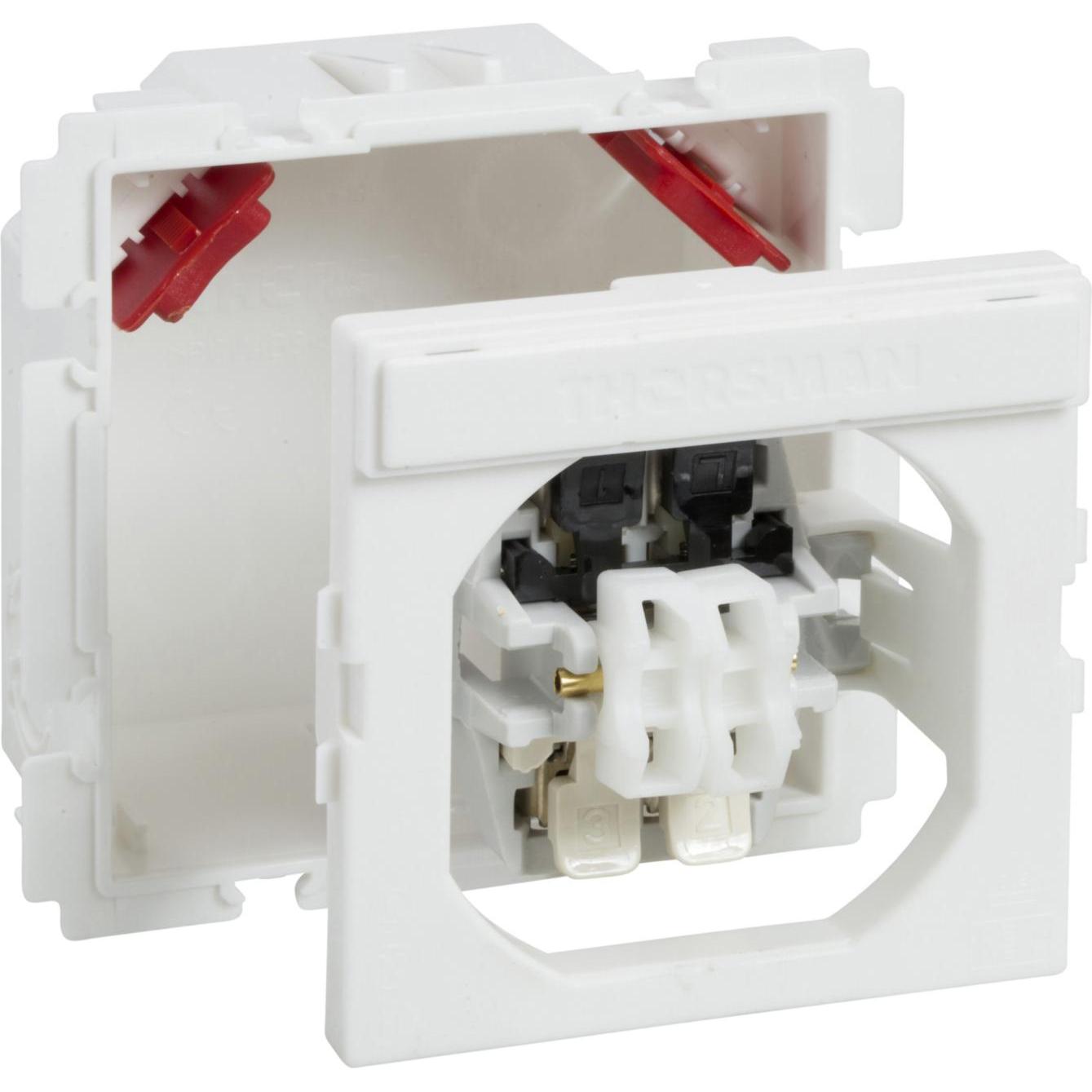 Schneider Electric, Zubehör Schalterprogramm, Jalousietaster 250V/16A Einsatz 1 polig mit Dose ohne Wippe Typ: CYB-PB 59...