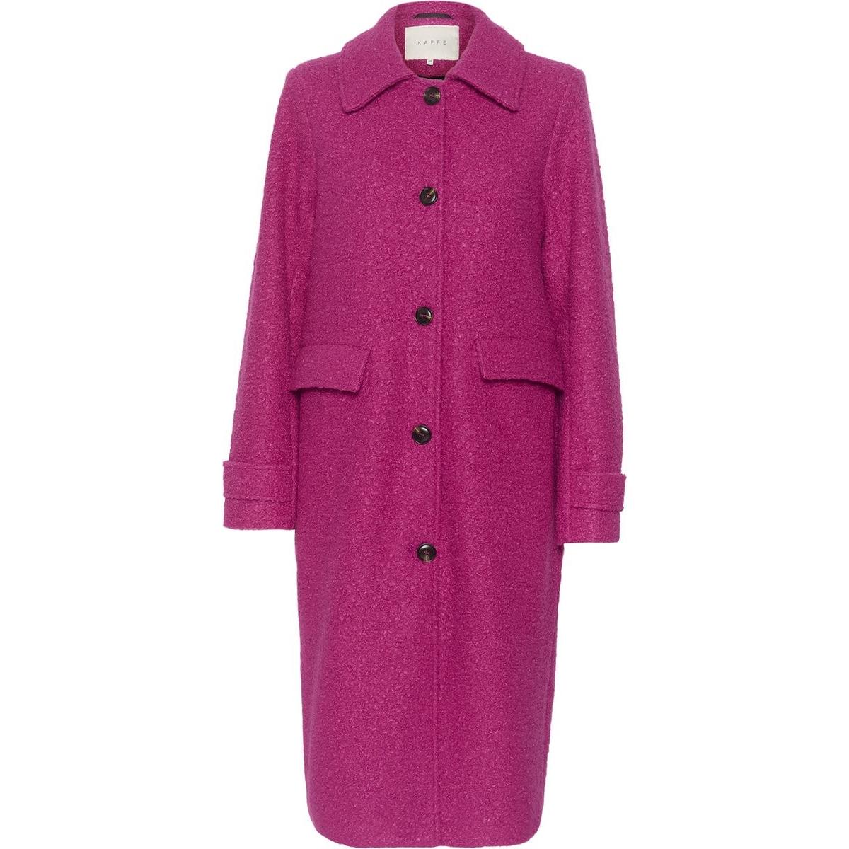 Kaffe, Donne, Cappotto + Giacca lunga, KAannelise Coat Dames Jas - Maat 36, Pink