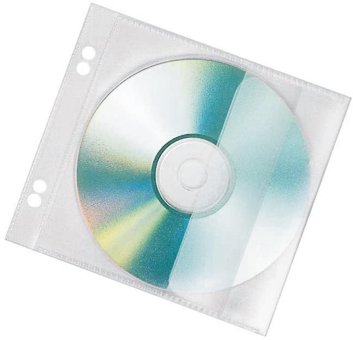 Produktbild Veloflex CD/DVD Hülle 12,8 x 20,3 cm (B x H) Polypropylen transparent 10 St./Pack. (Plattenspieler, CDs)
