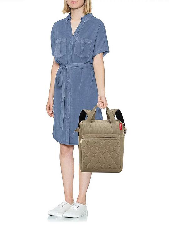 Actual product image reisenthel Backpack Allrounder R Rhombus Olive (12 l)