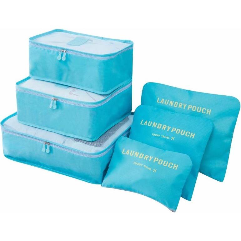 JTI, Packsack, Organizer-Set für Reisetaschen - Hellblau, Blau