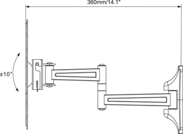 Produktbild Vogels MountMassive MNT108 (Wand, 15 kg, 19" - 40")