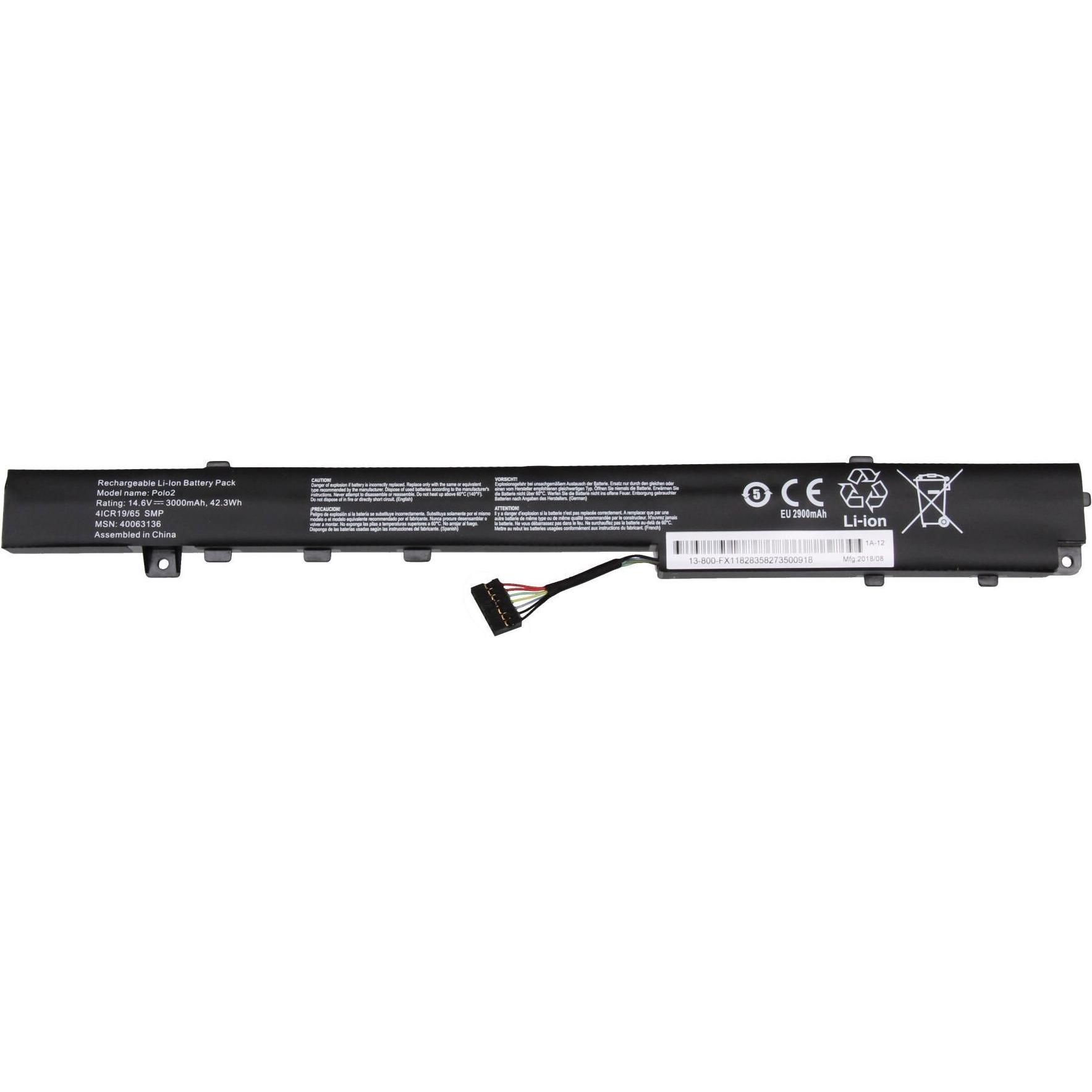 Medion 40058597 (4 Zellen, 3000 mAh), Notebook Akku