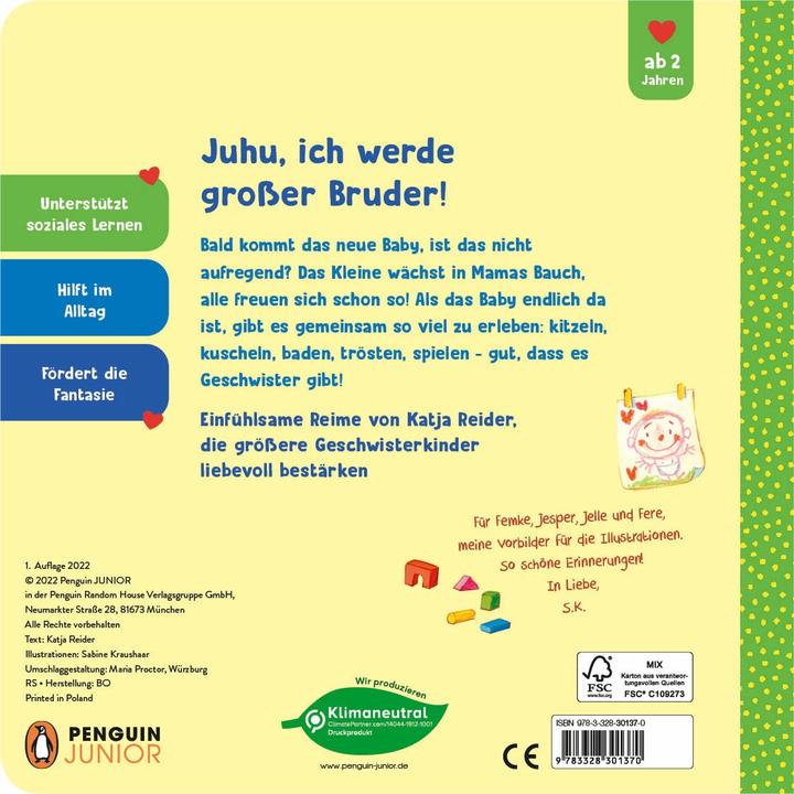 Produktbild Juhu, ich bin jetzt gro?er Bruder! (Deutsch)