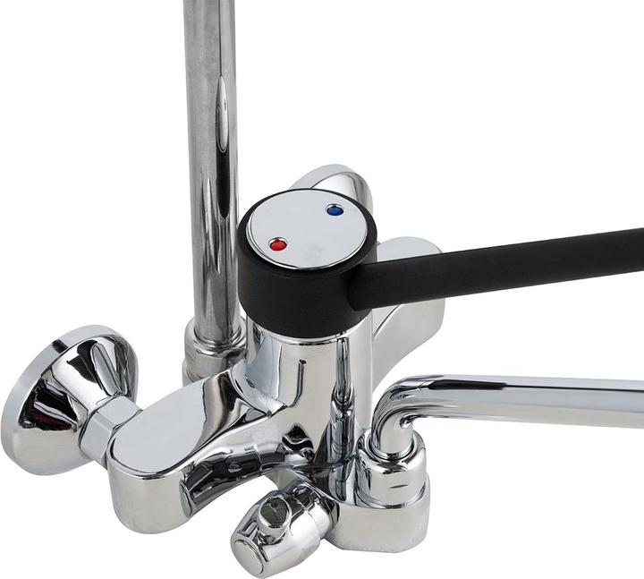Image du produit Gastro Hero Douchette lave-vaisselle à deux trous Profi + mitigeur mural