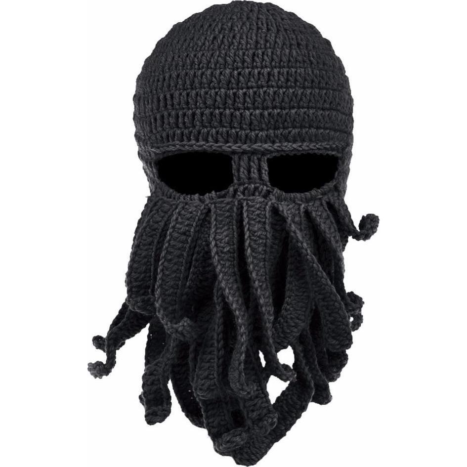 JTI, Sturmhaube + Halsschlauch, Sturmhaube, Oktopus - Schwarz, Schwarz, One Size
