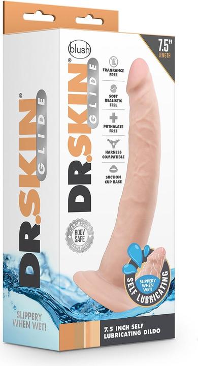 Produktbild Blush Dr. Skin 7inch Selbstschmierender Dildo