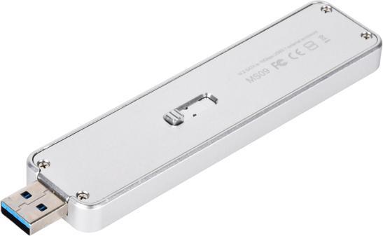 Produktbild Silverstone SST ext. M.2 Gehäuse SST-MS09S (M.2 2280, M.2 2260)