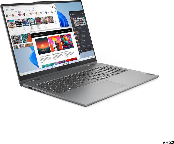 Actual product image Lenovo IdeaPad 5 2-in-1 (16", 1000 GB, 16 GB, DE, AMD Ryzen 7 8845HS)
