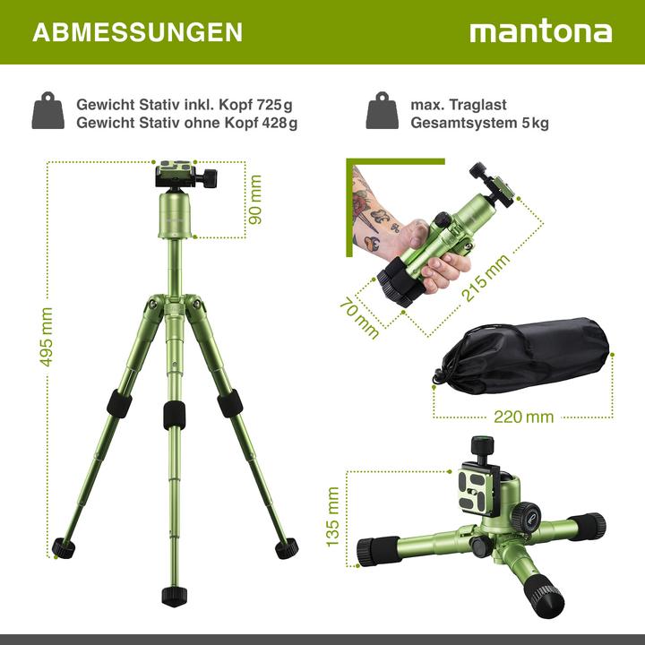Image du produit mantona kaleido mini vert citron métallisé (Métal)