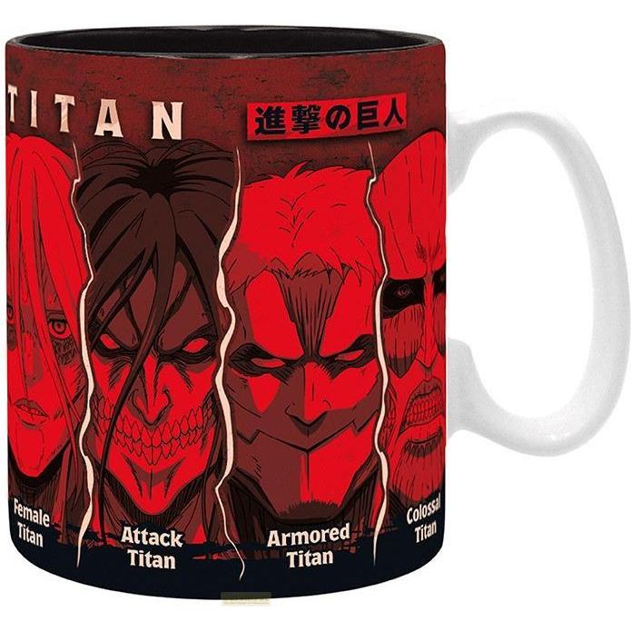 ABYstyle Attack on Titan - Alle Titanen, Tazza, Multicolore