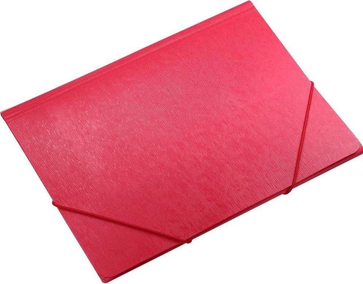 Titanum A4-Ordner mit Gummiband, rote Rindenstruktur (A4, 1 Pcs.)