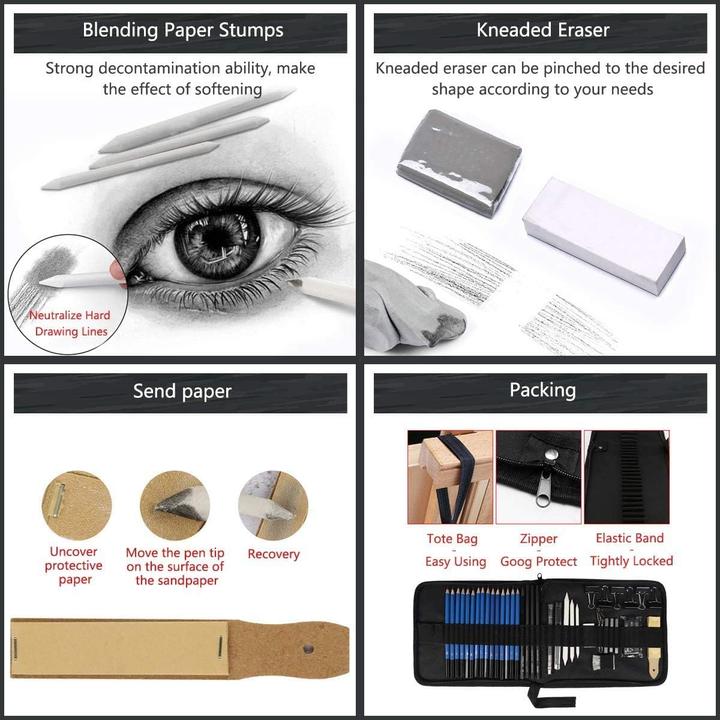 Actual product image Ulifeme Sketch pencil set
