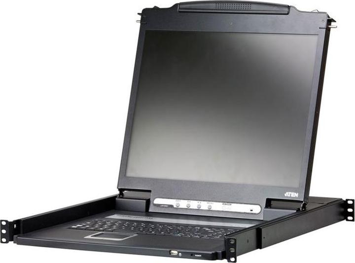 Produktbild Aten CL3000N CH Leichte Single Rail 19"-LCD Konsole (PS/2-USB, VGA) CH-Layout
