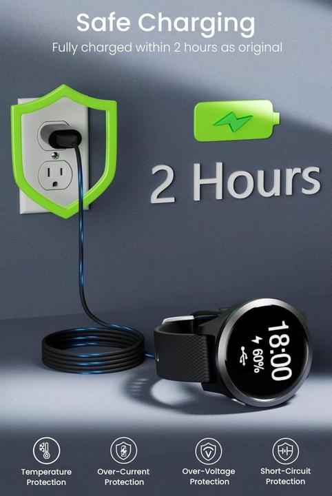 Produktbild PowerGuard Garmin USB-A Ladekabel Smartwatch Charge Cable