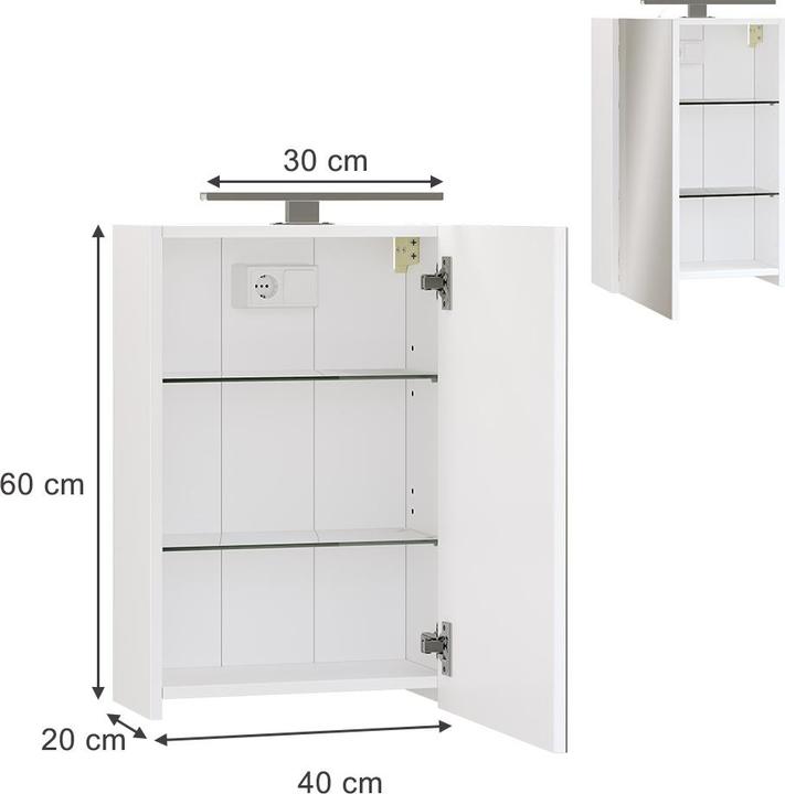 Produktbild Vicco Lavio mit LED-Beleuchtung (40 x 60 x 20 cm)