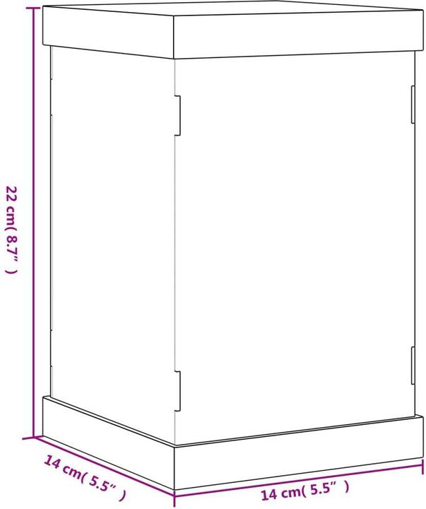 Actual product image vidaXL Joses (14 x 14 x 22 cm)