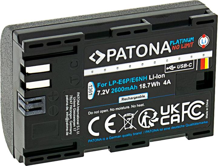 Produktbild Patona LP-E6P Set Ladegerät + 2 Akkus (Akku, Ladegerät)