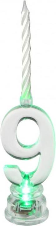 Santex Geburtstagskerze LED Nummer 9