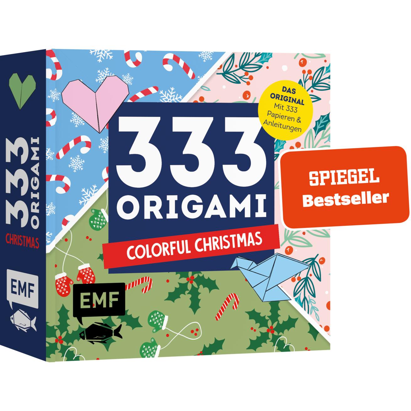 333 Origami – Colorful Christmas, Ratgeber von Edition Michael Fischer, EMF Verlag