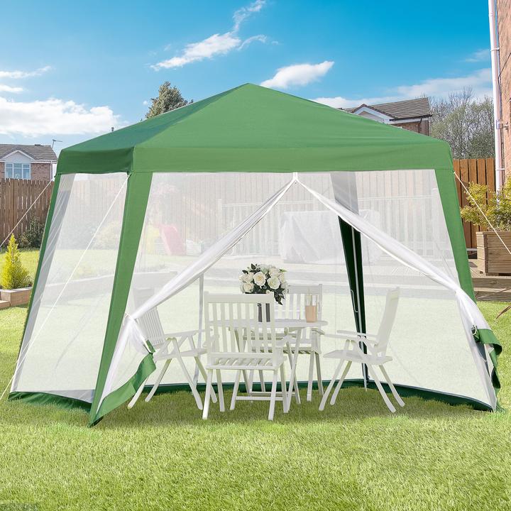 Produktbild Outsunny Pavillon mit Moskitonetz (300 cm, 300 cm)