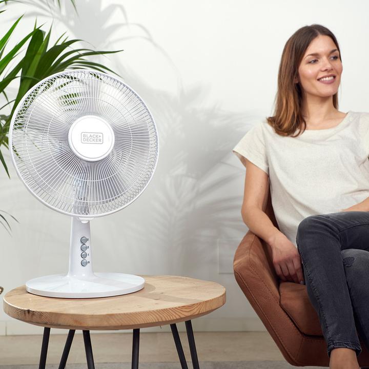 Produktbild Black & Decker Black+Decker Turmventilator BXTFA45E, 40, Kunststoff, Weiss (57 dB)