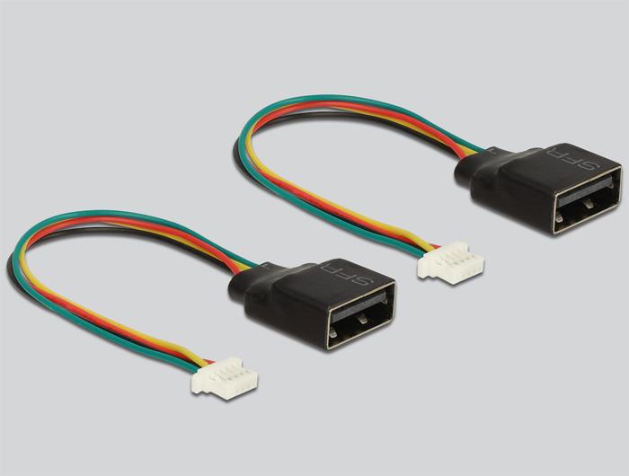 Actual product image Delock Mini PCI Express to 2x USB Adapter