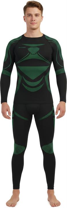 Produktbild Normani 2 x Thermooberteil Langarm Shirt Skiunterwäsche für Herren - 9874 (52, 54, L, XL)