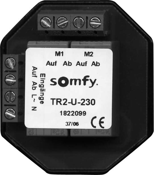 Image du produit somfy Relais de séparation TR2-U-230 Up p. Deux moteurs Relais de séparation stores 3660849545444