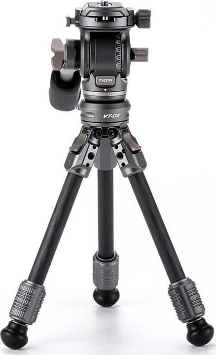 Produktbild Tilta VT03 Tabletop Video Fluid Head, 1-Stage Carbon Fiber Tripod (Carbon, Metall)