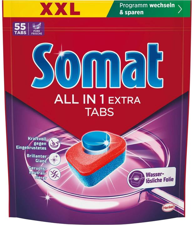 Immagine prodotto Somat Tutto in 1 Extra (Compresse, 55 Cicli di lavaggio)
