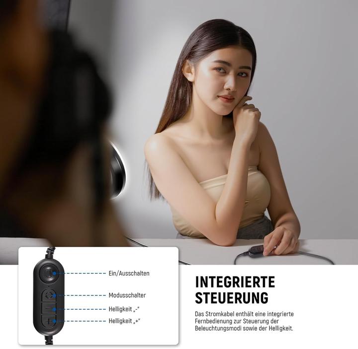 Actual product image Neewer Dimmbares Ringlicht mit Klemme und Tischstativ (Ring light)