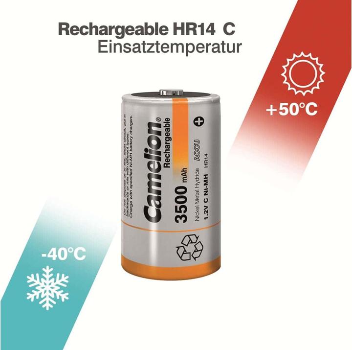 Produktbild Camelion Akku HR14 C 3500mAH (2 St.) (2 Stk., C, 3500 mAh, Akku)