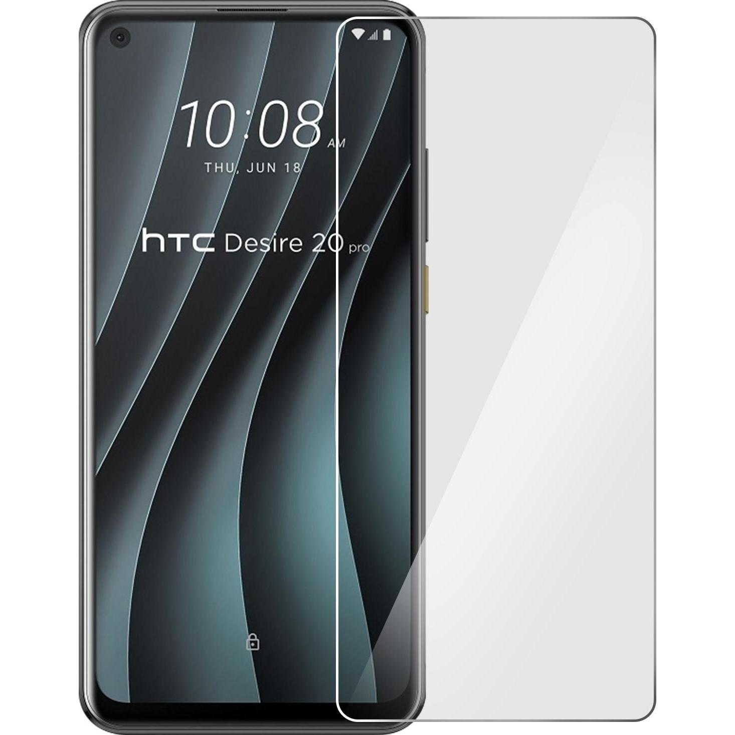 Avizar Kristallklare Folie, Glas-Displayschutz (1 Stück, HTC Desire 20 Pro), Smartphone Schutzfolie, Transparent