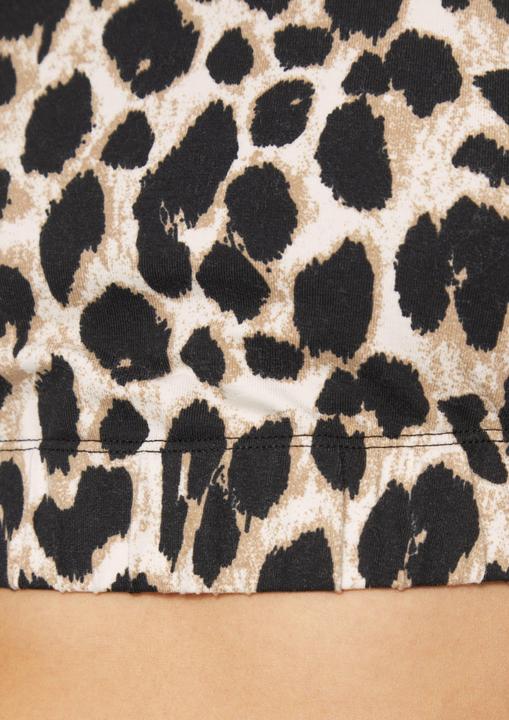 Actual product image S.Oliver T-Shirt Bustier Bustier mit Leo-Print (46)