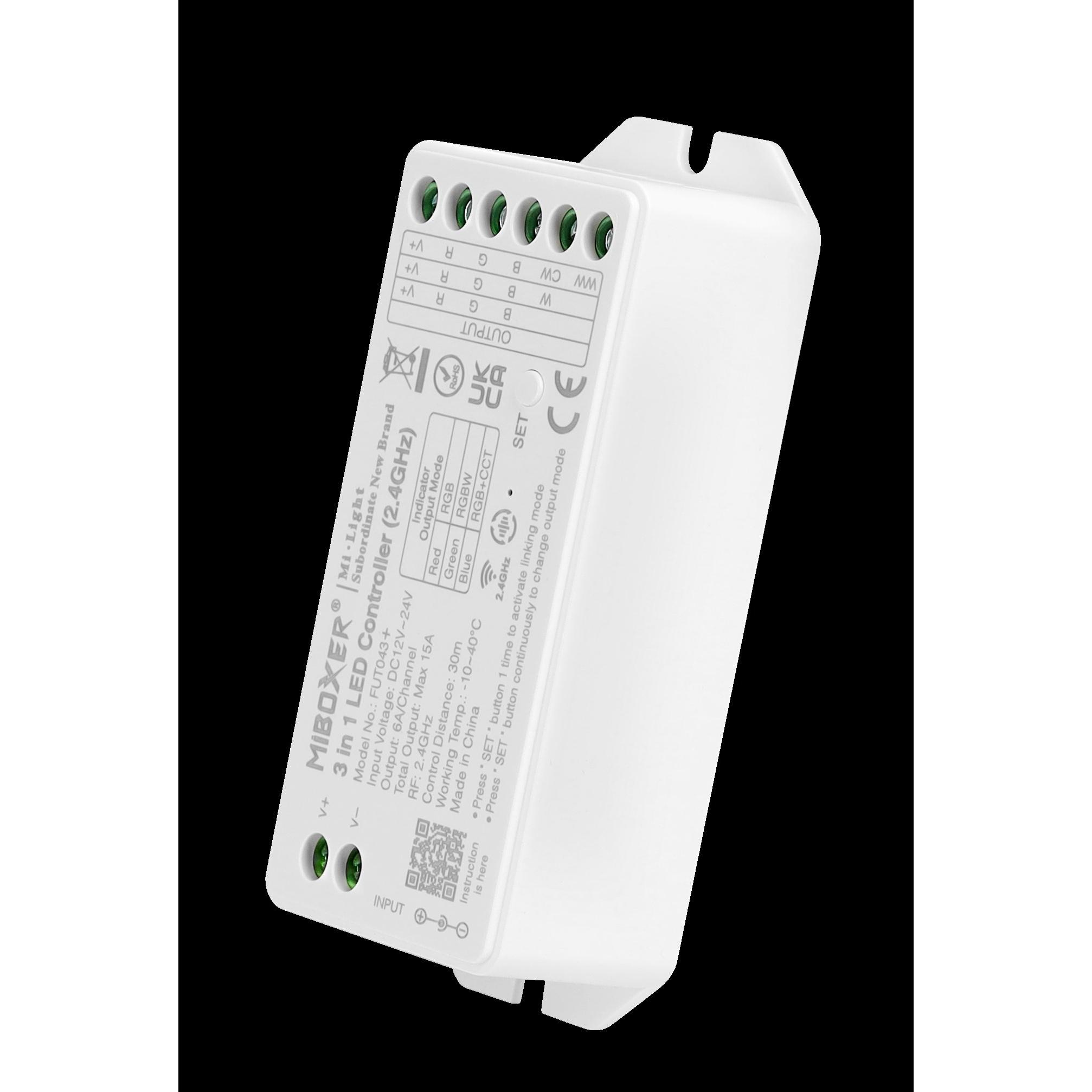 Synergy 21, Accessori per illuminazione, Controller LED RGB-WW (RGB-CCT) DC12/24V 4 zone *MiLight*