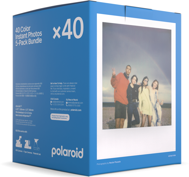 Actual product image Polaroid Color Film 600, 5x8 Multipack (Polaroid 600)