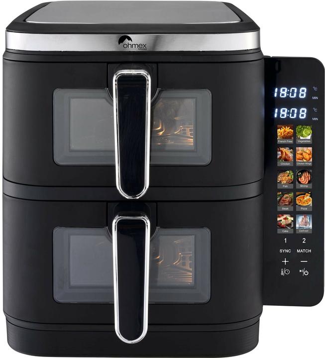 Produktbild Ohmex Doppelte Heissluft-Fritteuse FRY-5502AIR