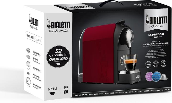 Actual product image Bialetti Super Red Bundle + 32 caps