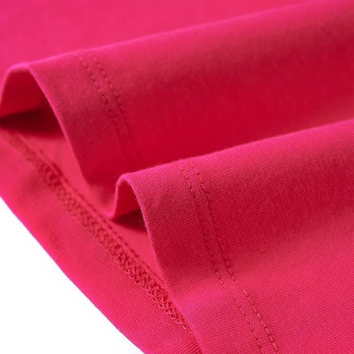 Produktbild vidaXL Kinder-Langarmshirt Knallrosa 128,Material: 95 % Baumwolle (128)