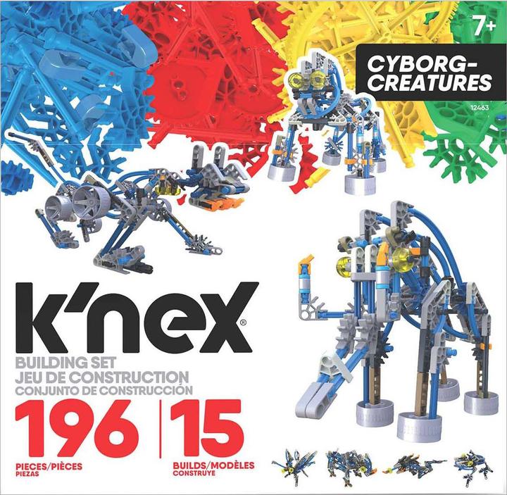 K'Nex Cyborg Creatures 15 models, 196 pieces.