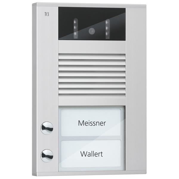 TCS, Campanello + Citofono, Stazione video per porte d'ingresso con telecamera a 130 gradi AVD14023-0010