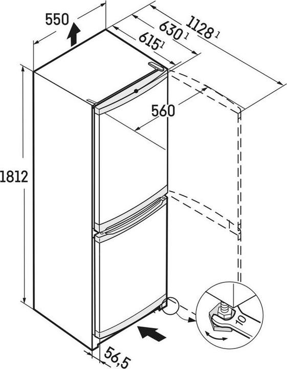 Produktbild Liebherr CUele 3331 001 26 (Freistehend, 296 l)