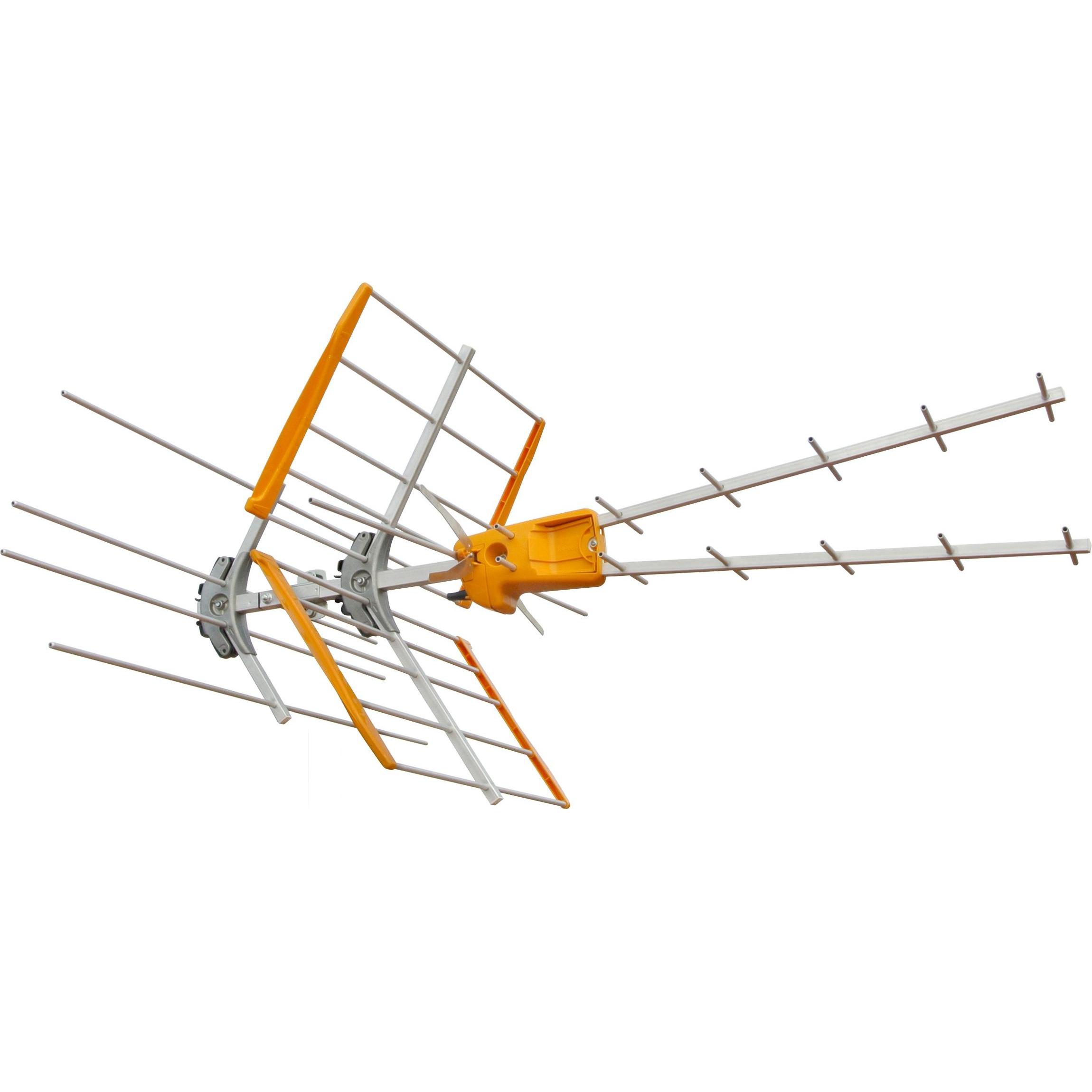 Televes ZENITVU2 Antenna VHF/UHF filtro LTE fino al canale 48 (Antenna, LTE), Parabola + Antenna, Arancia