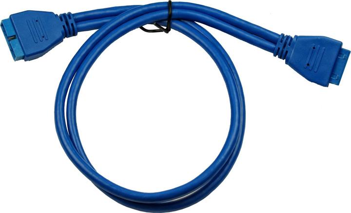 Image du produit Intertech Inter-Tech Câble 1x USB3.0M 20PIN -> 1x USB3.0 F 20 Pin 0,5m (0.50 m, USB 3.2 Gen 1)