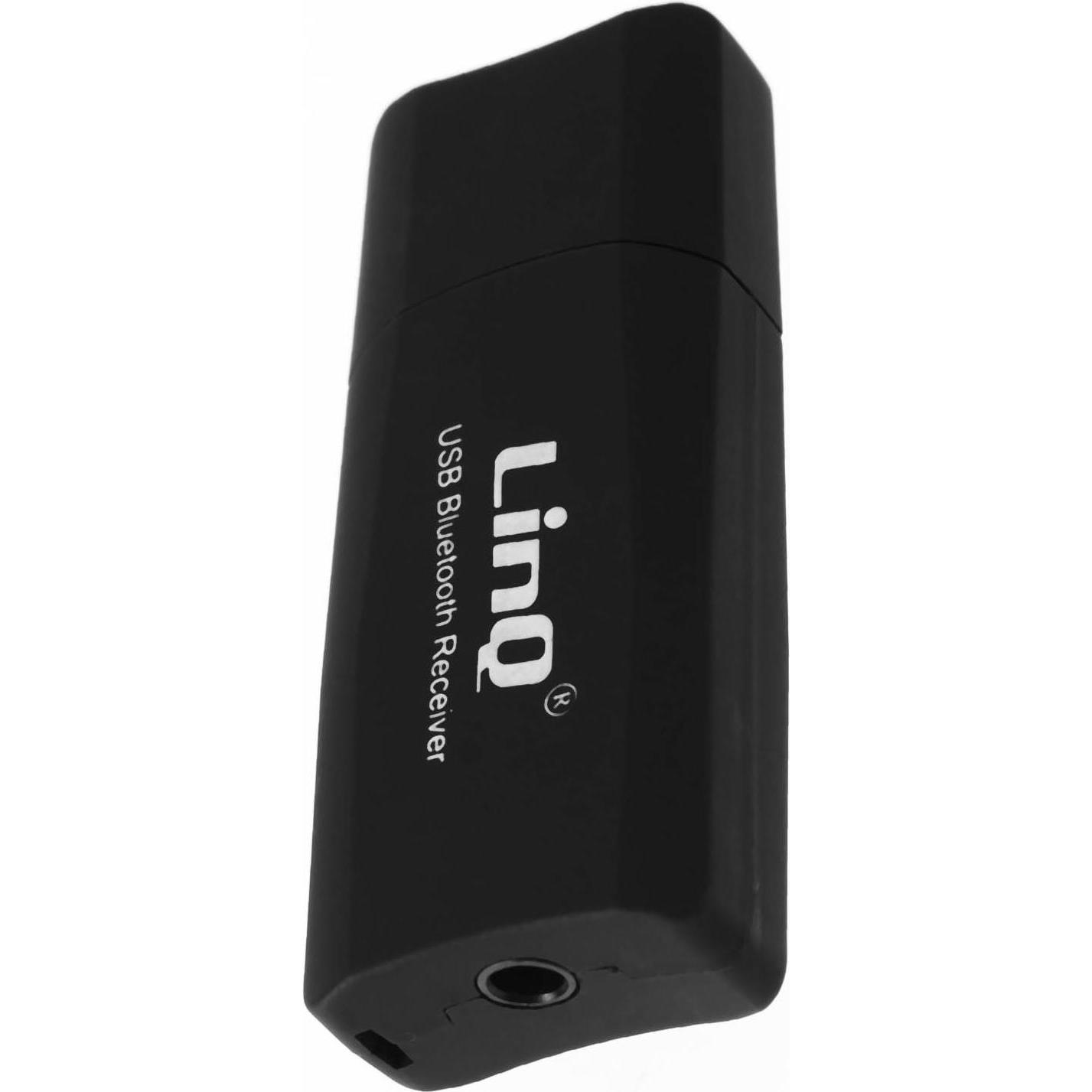 LinQ USB-Audioempfänger + Klinkenausgang (Empfänger), Bluetooth Audio Adapter, Schwarz