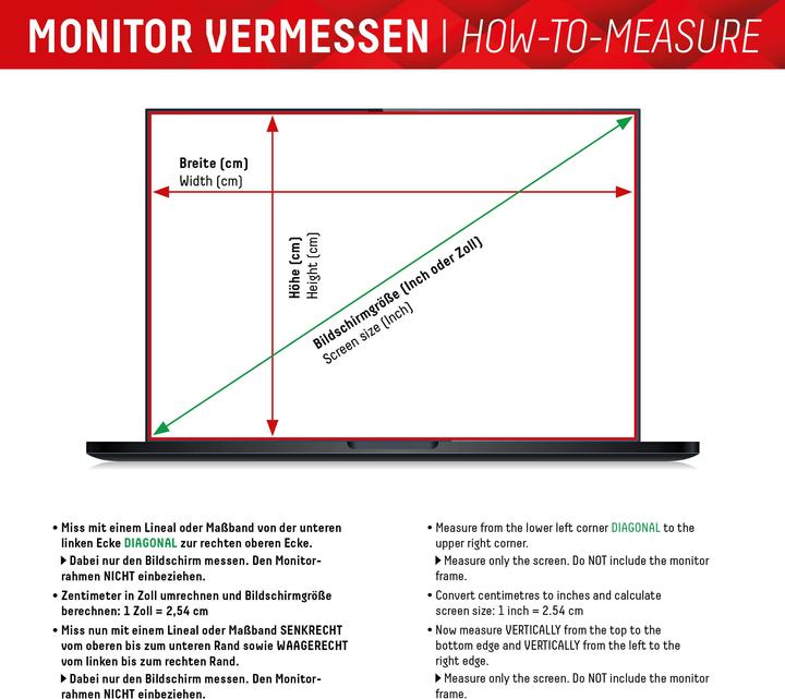 Nährwerte und Zutaten Displex Privacy Safe randlos, Laptop Blickschutzfilter (15.60", 16 : 9)