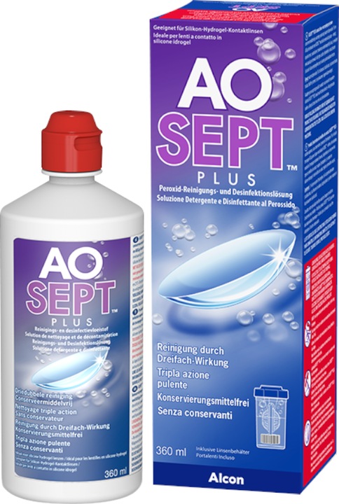 Immagine prodotto AOSept Soluzione detergente e disinfettante al perossido, 360 ml (Sistema perossido, 360 ml)
