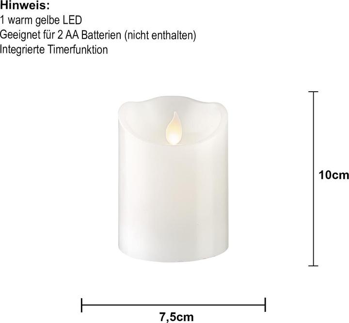 Produktbild Star Trading LED Pillar Kerze M-Twinkle (1 x)